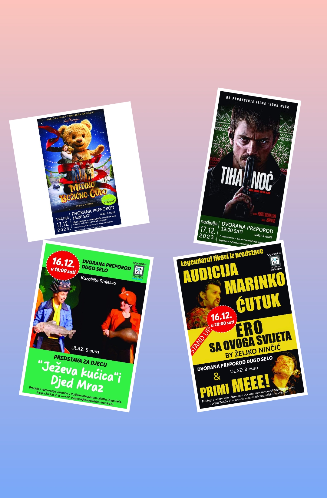 POU DUGO SELO POZIVA NA PREDSTAVE I U KINO ZA VIKEND