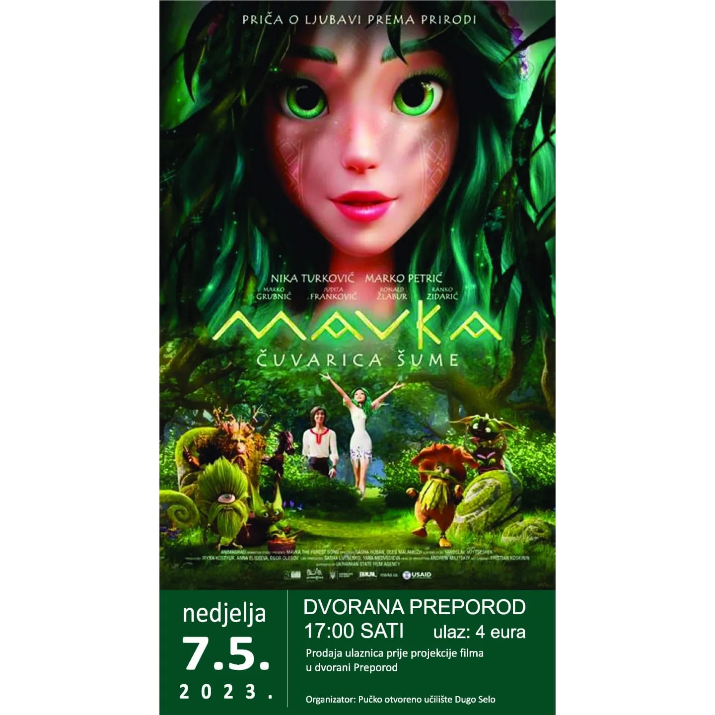 Dugoselsko kino nedjeljom: Animirani film MAVKA