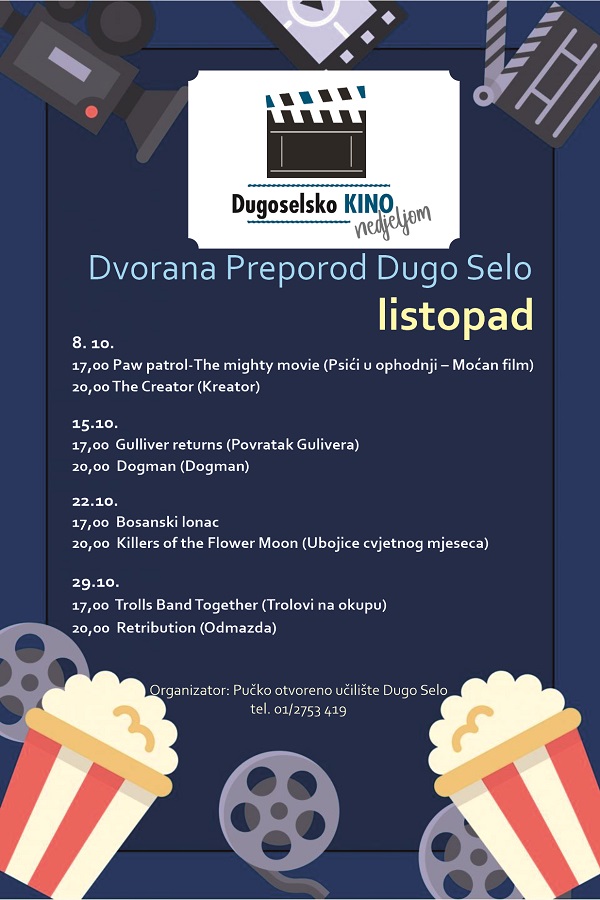 KINO PROGRAM ZA LISTOPAD