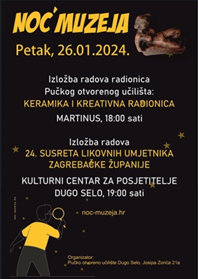 Noć muzeja u Dugom Selu 26.siječnja