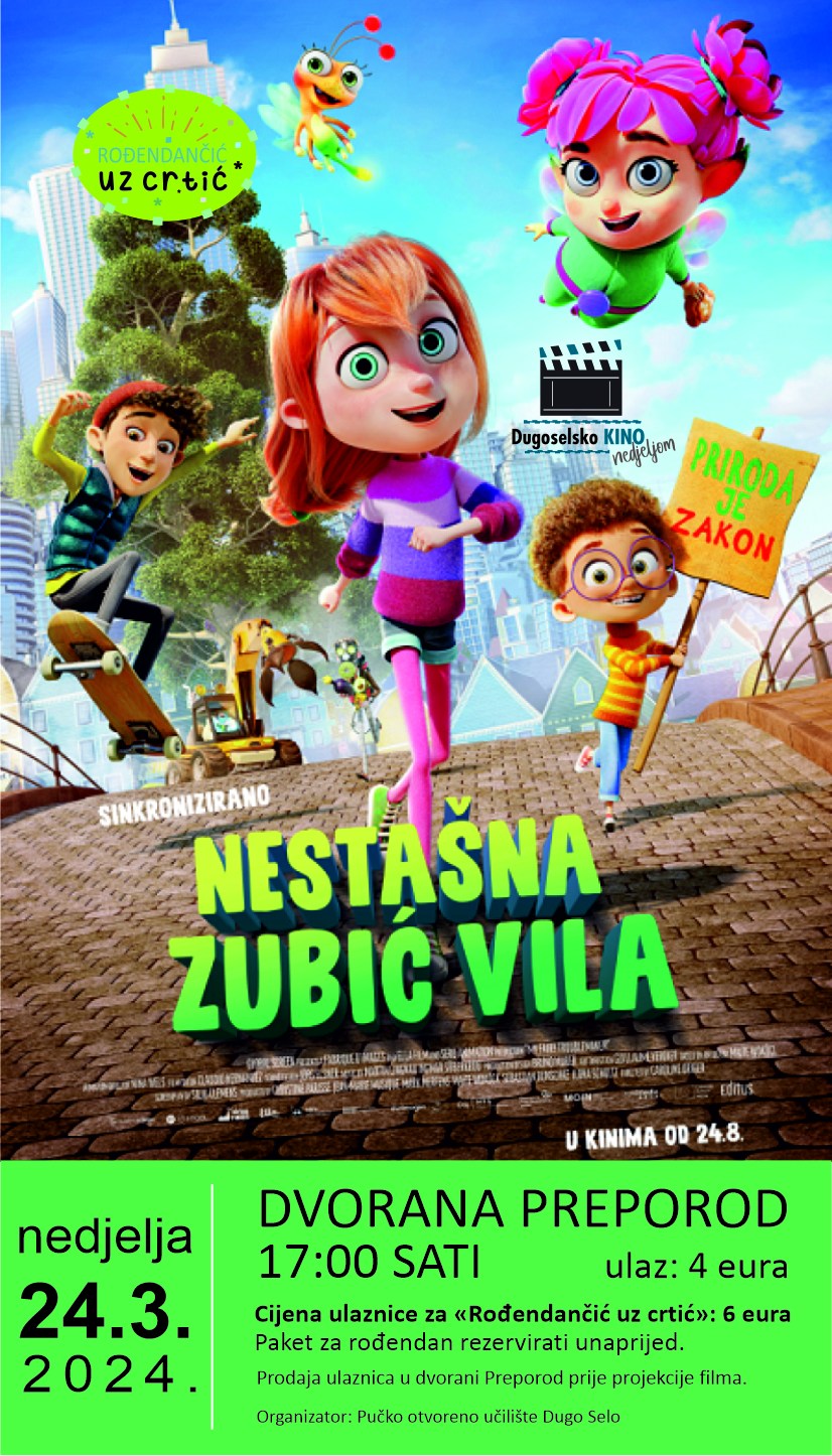 Dugoselsko kino nedjeljom: NESTAŠNA ZUBIĆ VILA