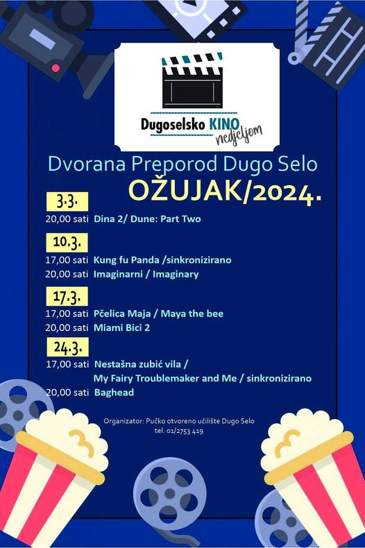 Dugoselsko kino u OŽUJKU prikazuje