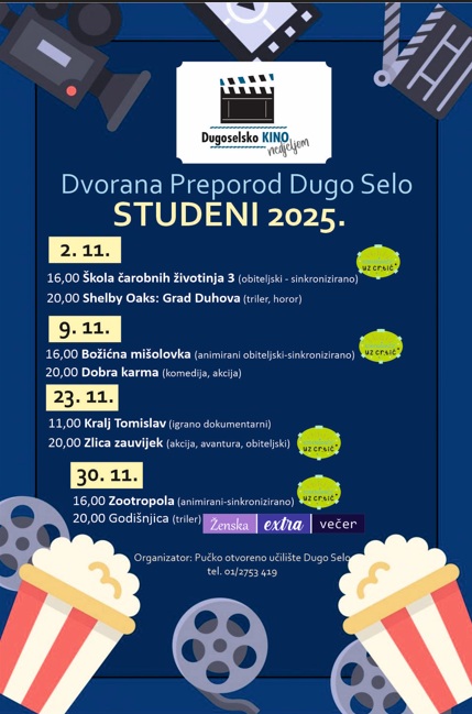 KINO PROGRAM ZA STUDENI